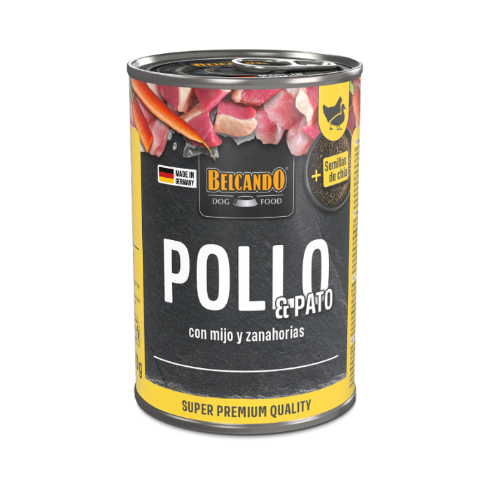 Belcando Lata Pollo, pato, Mijo y Zanahorias