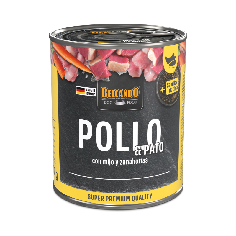 Belcando Lata Pollo, pato, Mijo y Zanahorias