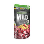Belcando Pouch Venado, Mijo y Arándano para perros adultos, alimento húmedo premium con carne y arándanos.
