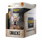Belcando Snacks Stripes Pato en bolsa con tiras de premio para perros, receta sin granos y extra carne de pato.