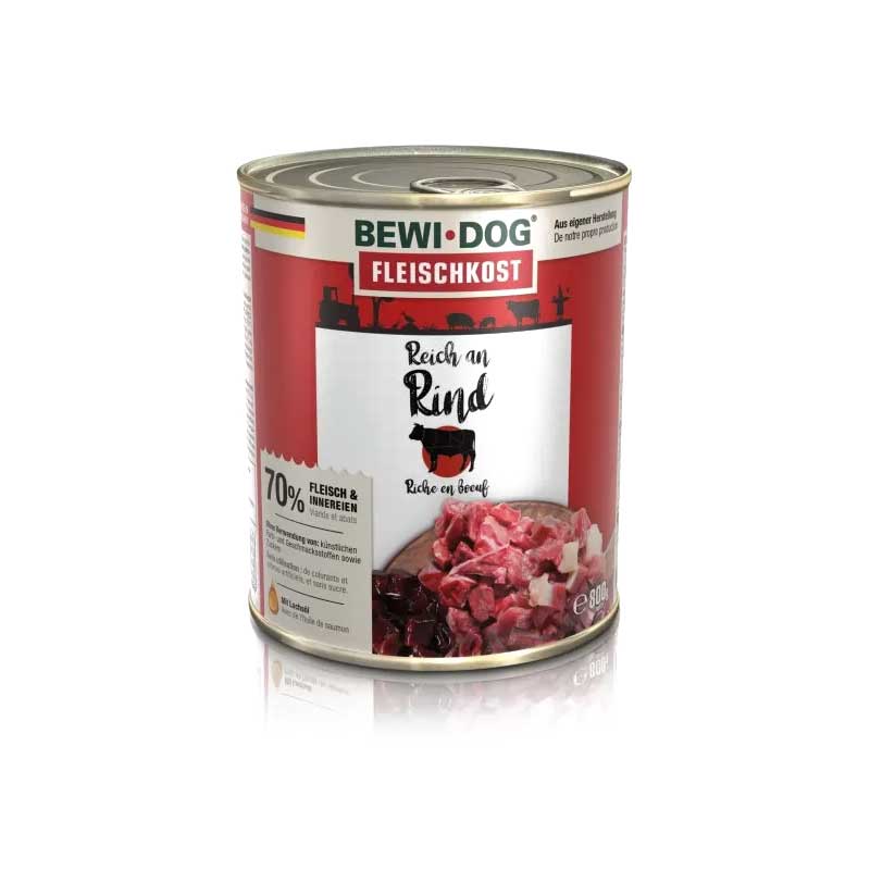 Bewi Dog Lata Rico en Vacuno - 800 g