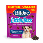 Bolsa de Premios Pequeños Blandos "Little Jacs" Bil Jac para entrenamiento de perros pequeños con hígado de pollo.