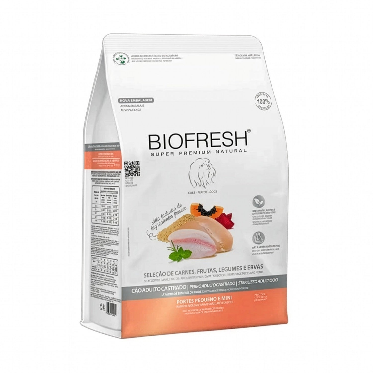 Biofresh para Perros Castrados Razas Pequeñas y Mini bolsa de comida con ingredientes naturales como carne, frutas y hierbas