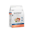 Biofresh para Cachorros Razas Pequeñas y Mini alimento seco en bolsa blanca con pollo, frutas y fórmula natural premium