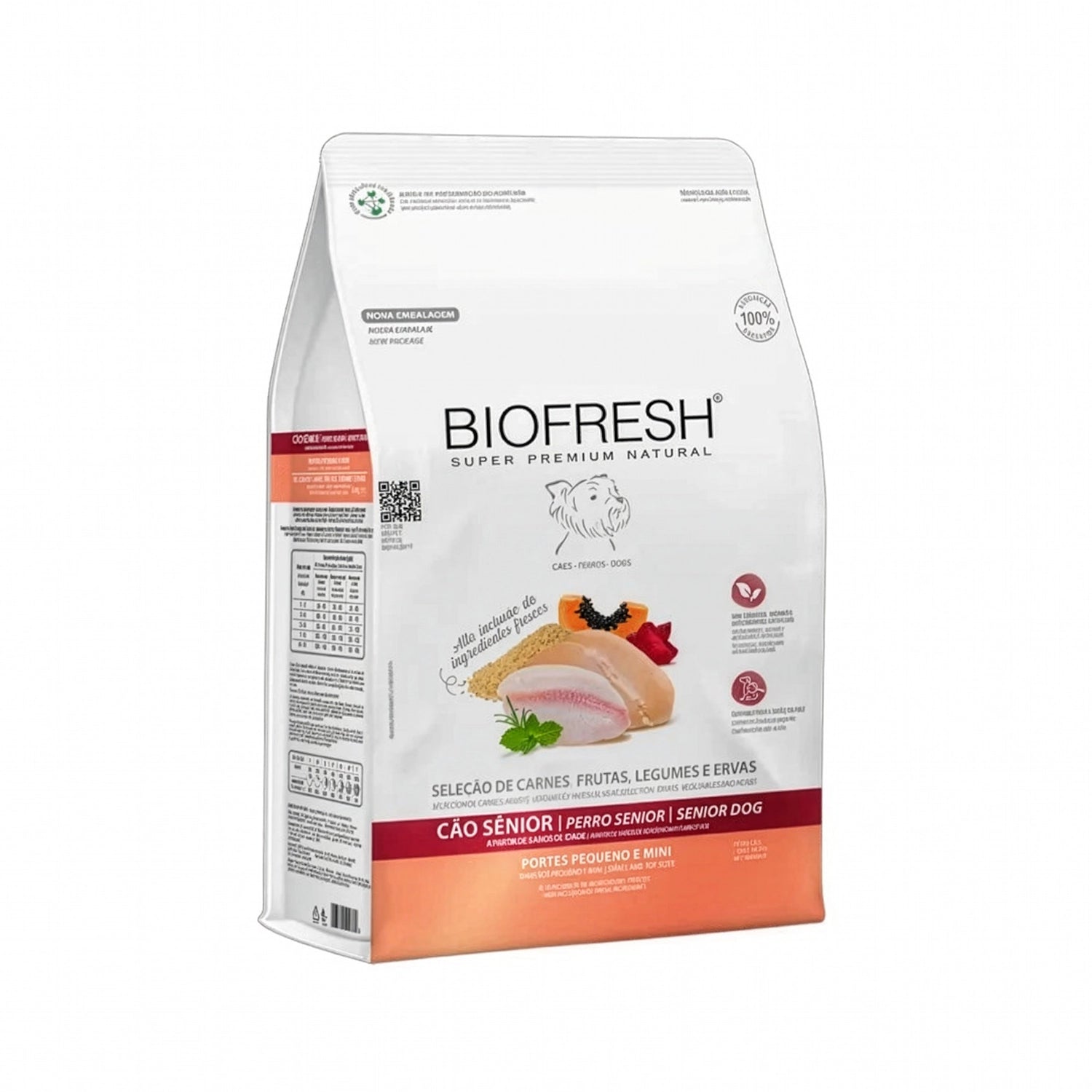 Biofresh para Perros Senior Razas Pequeñas y Mini bolsa de comida con ingredientes naturales como carne, frutas y hierbas