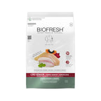 Biofresh para Perros Senior Razas Grandes y Gigantes alimento seco en bolsa blanca con pollo, frutas y fórmula natural premium