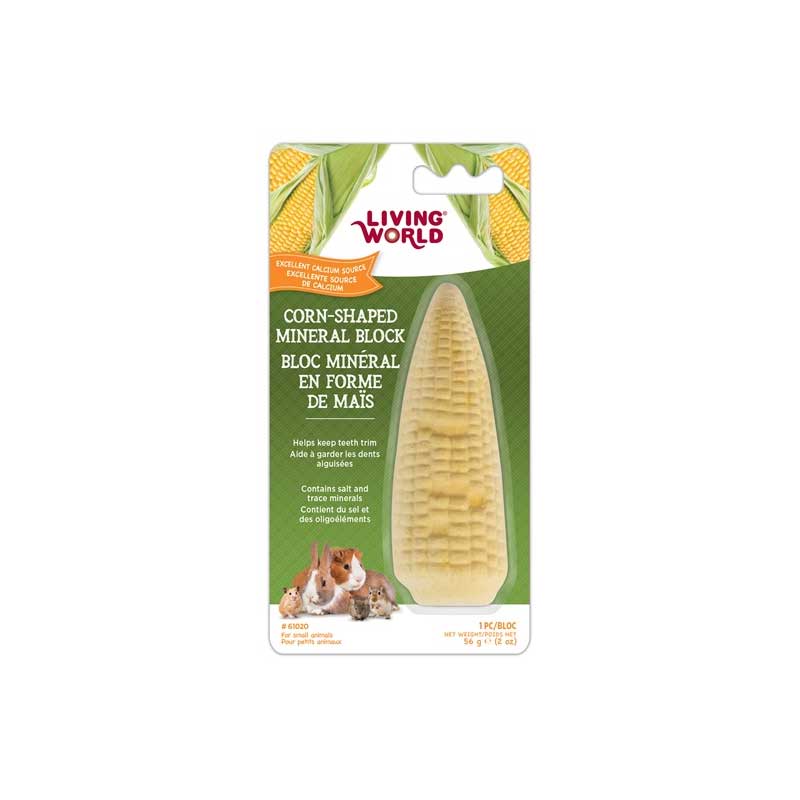 Bloque Mineral con Forma de Maíz para Pequeños Animales