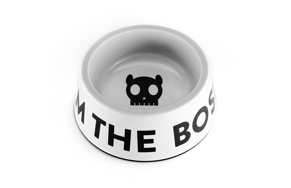 Bowl "I'm The Boss" Zee.Dog Blanco - L