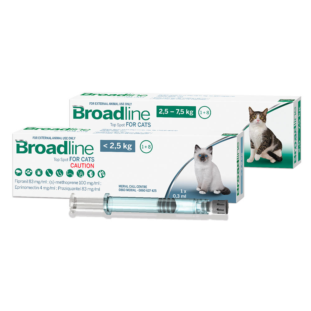 Broadline Antiparasitario Interno y Externo para Gatos  - hasta 2,5 kilos