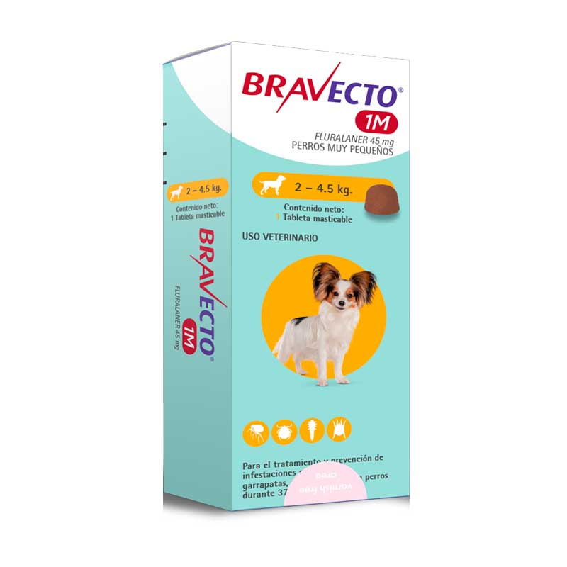 Antiparasitario 1 Mes BRAVECTO para Perros