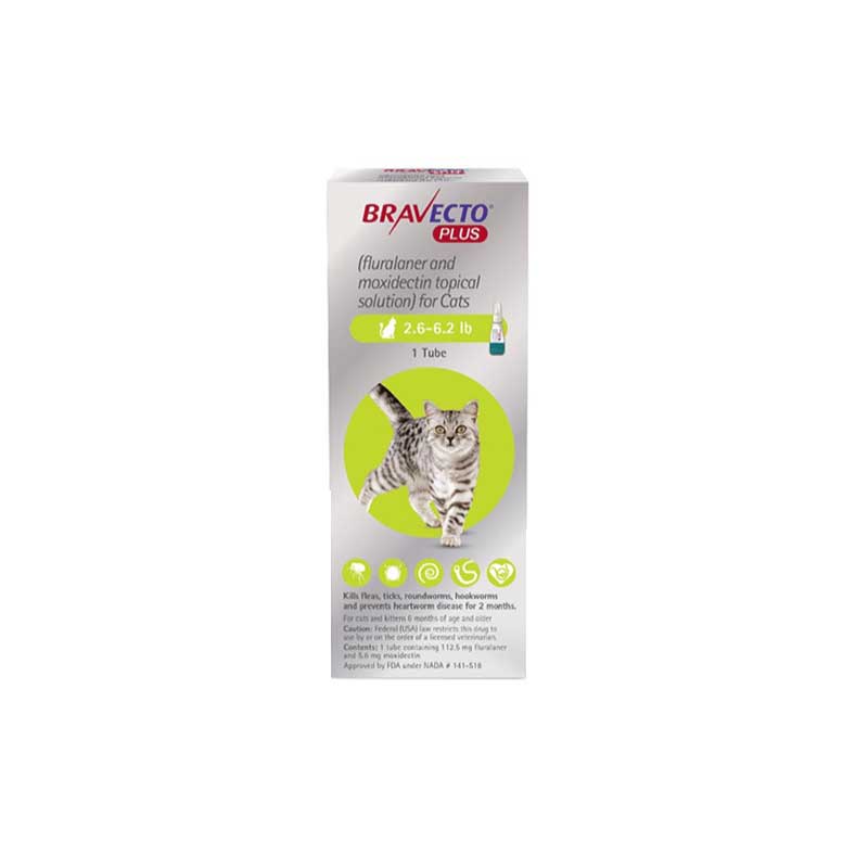 Antiparasitario Pipeta BRAVECTO PLUS para Gatos