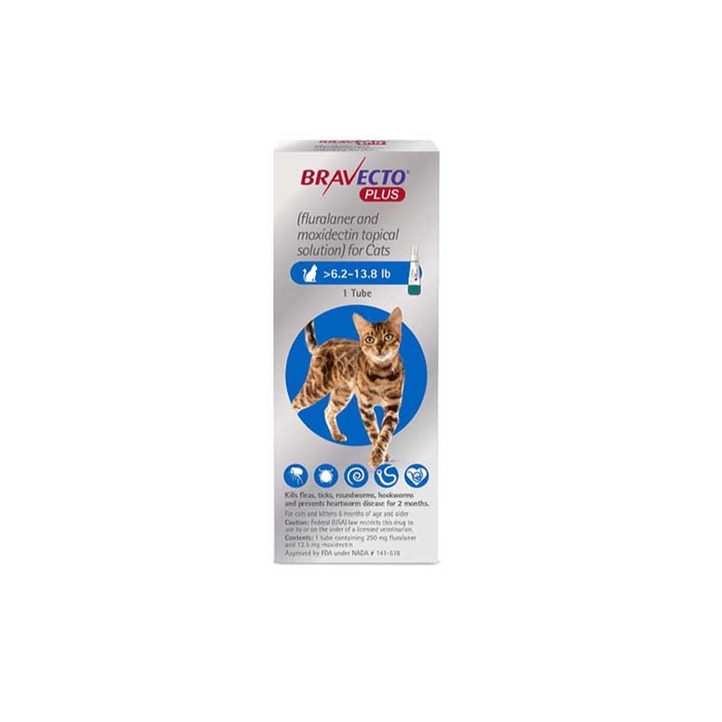 Antiparasitario Pipeta BRAVECTO PLUS para Gatos
