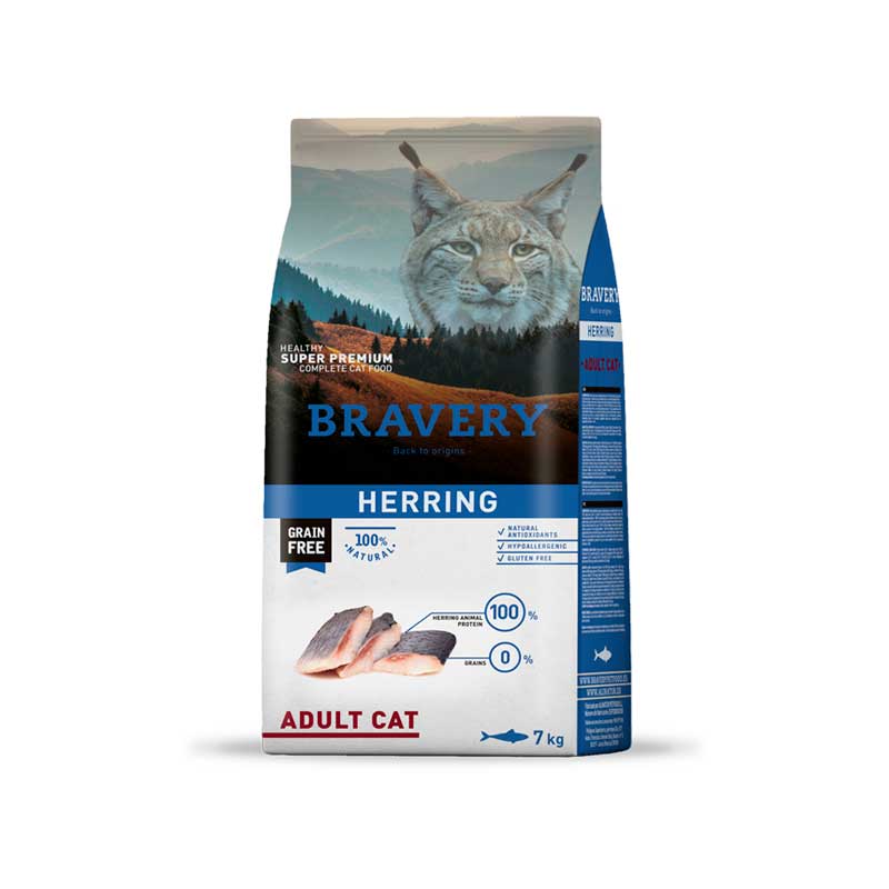 Bravery Arenque para Gatos Adultos - 2 Kg