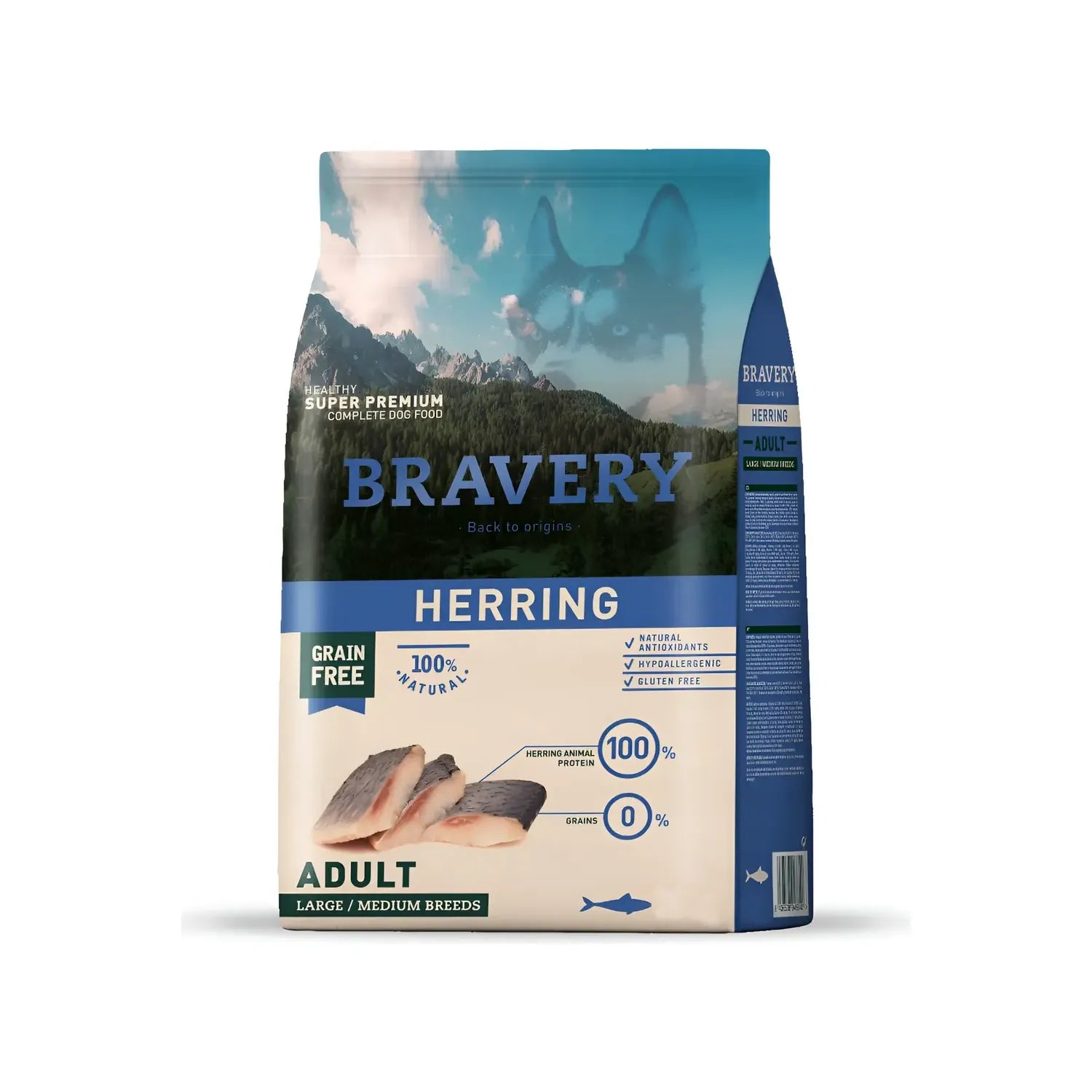 Bravery Arenque para Perros Razas Medianas y Grandes