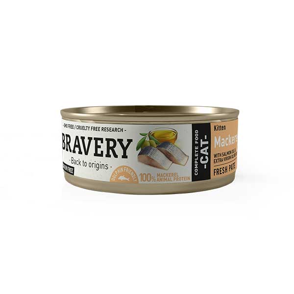 Bravery Húmedo de Jurel para Gatitos 70 g