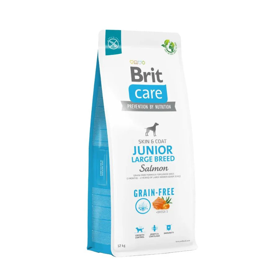 Brit Care Salmón Junior Grain-Free para Perros Raza Grande - 12 kilos