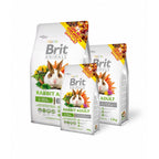 Brit Animals para Conejo Adulto, alimento completo para conejos adultos en bolsa con imagen de un conejo y hierbas naturales.