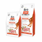 Bolsa de Brit Care Indoor para Gatos, alimento premium con pollo fresco para gatos de interior con control de bolas de pelo.
