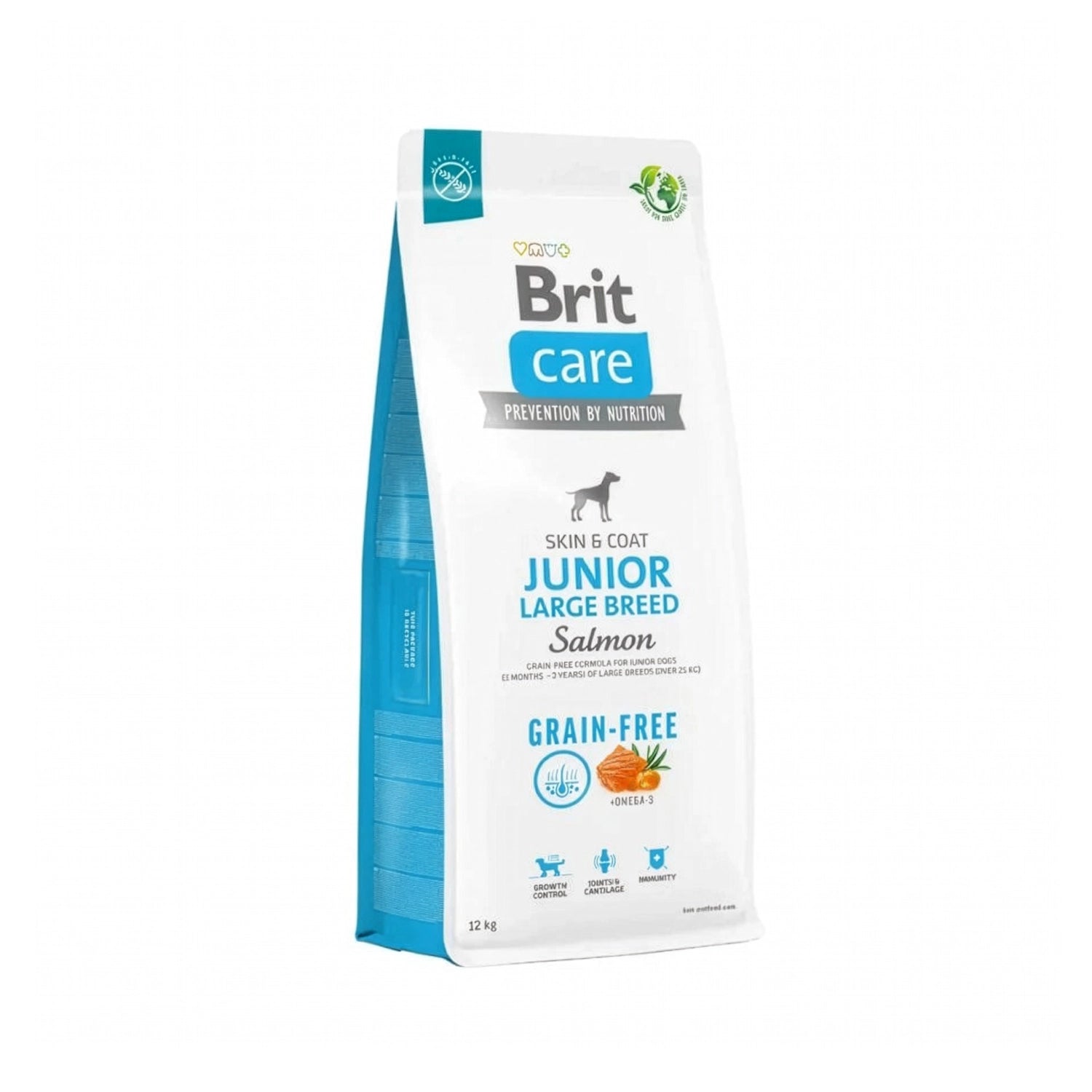 Bolsa Brit Care Salmón Junior Grain-Free para Perros Raza Grande, comida seca con omega 3 y fórmula para crecimiento y articulaciones