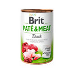 Brit Care Lata Paté Pato para Perros, alimento húmedo tipo paté con pato y trozos de carne en lata libre de granos.