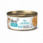 Brit Care Lata Paté Atún y Camarones para Gatos 70 g