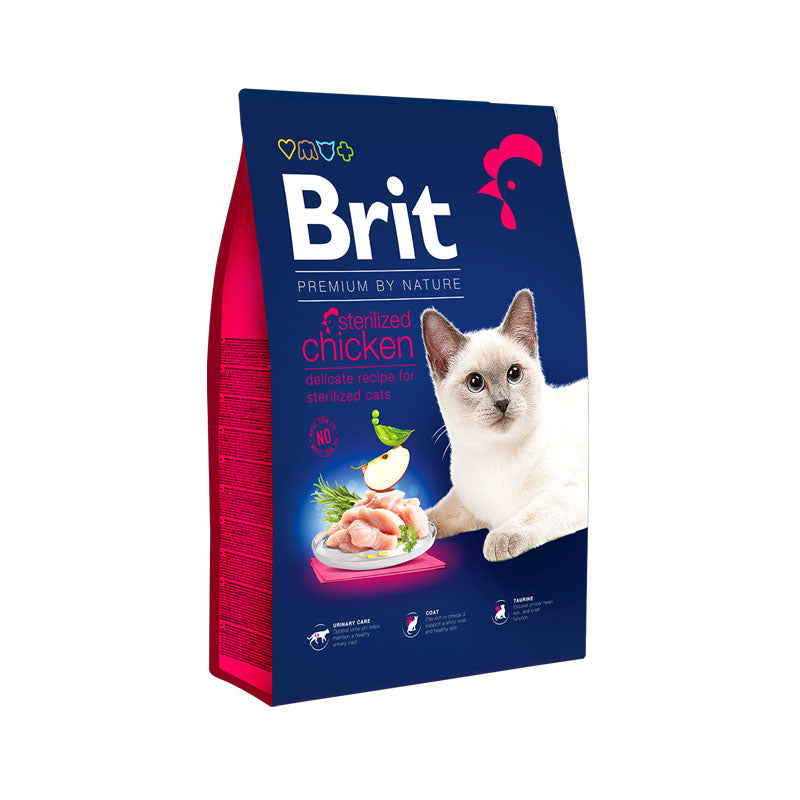 Brit Premium by Nature Pollo para Gatos Esterilizados 8 Kg