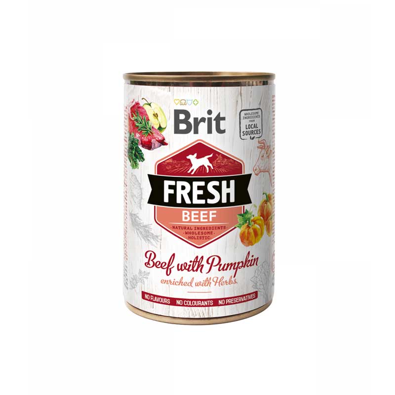 Brit Fresh Lata Carne y Calabaza para Perros 400 gr