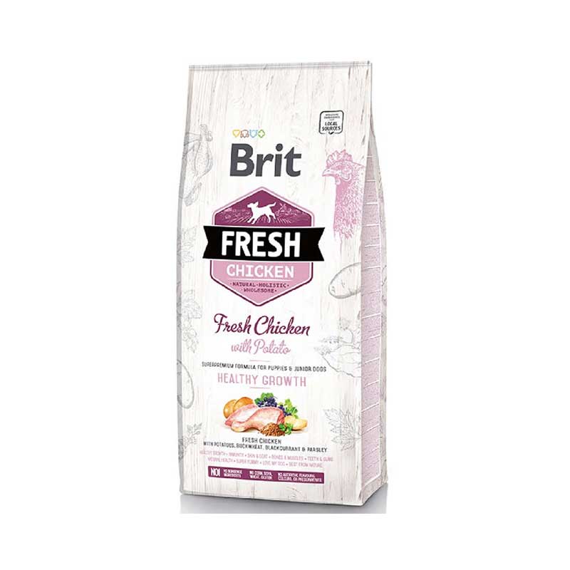 Brit Fresh Pollo y Papas para Cachorros - 12 Kg