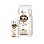 Brit Fresh Pavo y Guisantes Light para perros con sobrepeso o senior, alimento seco con pavo fresco, guisantes y envase premium.