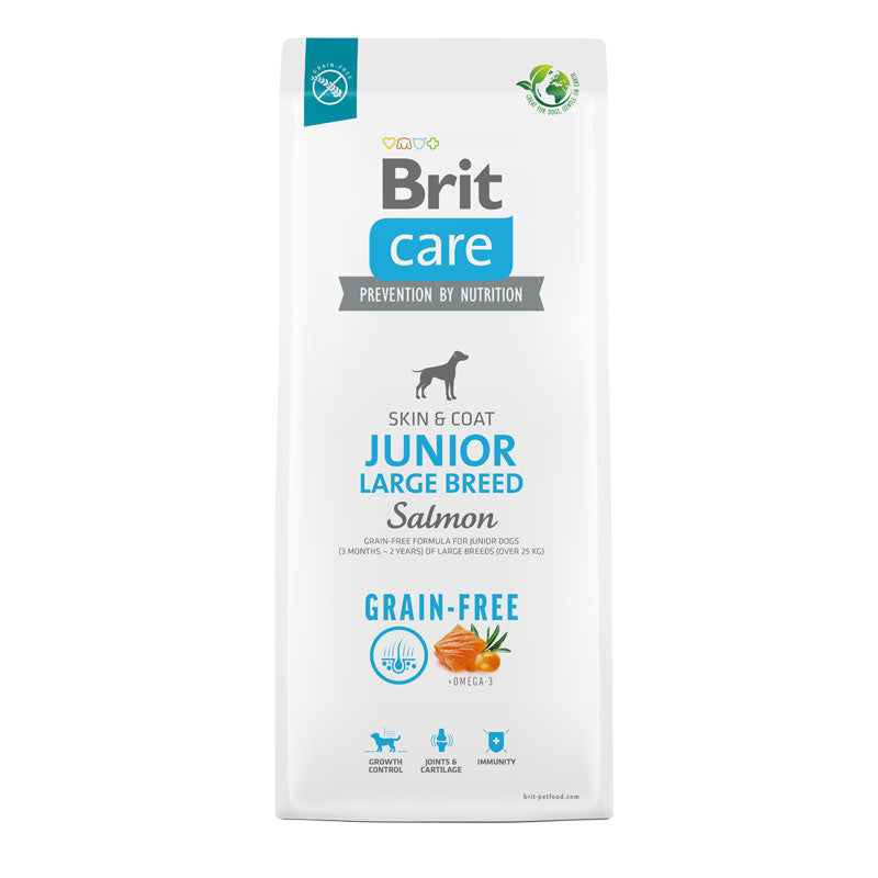 Brit Care Salmón Junior Grain-Free para Perros Raza Grande - 3 kilos
