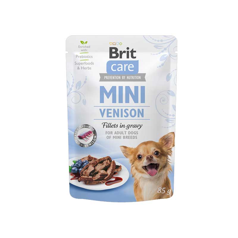 Brit Care Pouch Mini Filetes Venado en Salsa 85 g