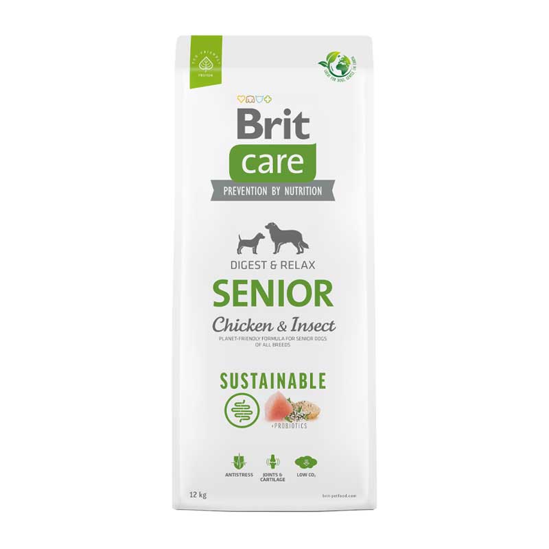 Brit Care Pollo e Insectos para Perros Senior - 12 Kg