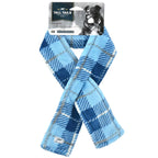 Bufanda de Lana para Perros Cuadros Azul 