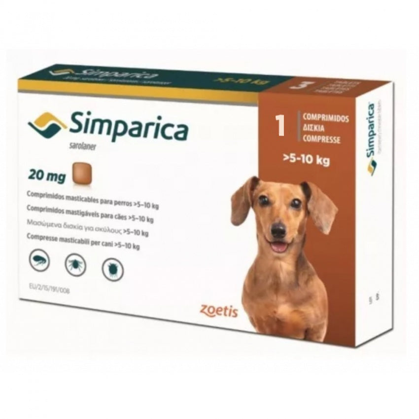 Simparica Antiparasitario para Perros - 1 Comprimido