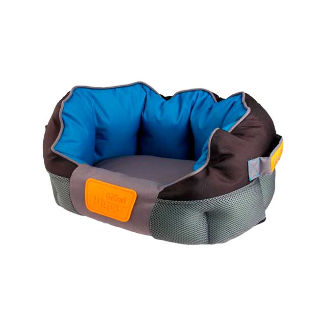 Cama Redonda Azul/Gris GIGwi - S