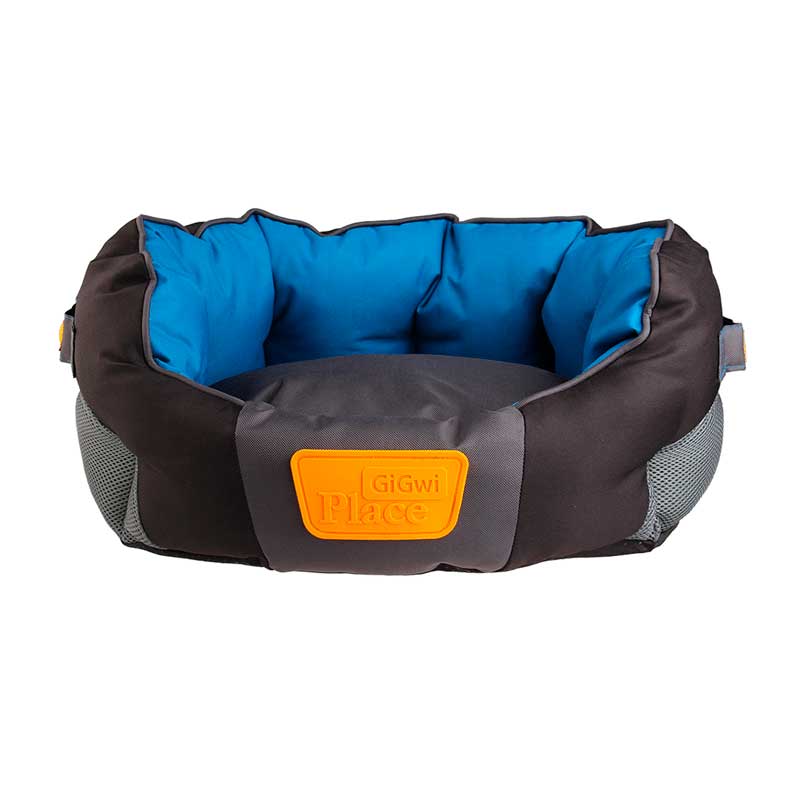 Cama Redonda Azul/Gris GIGwi - M