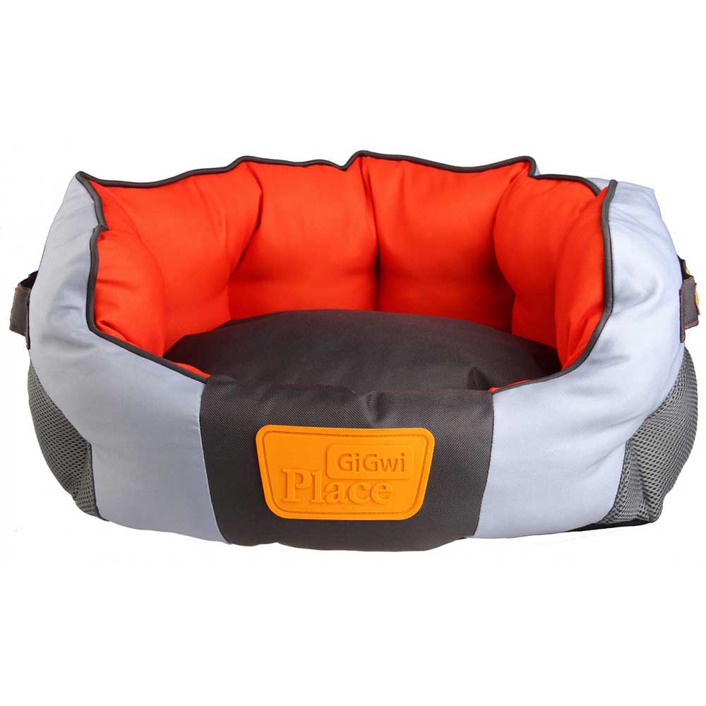 Cama Redonda GIGwi Naranja/Gris Claro - L