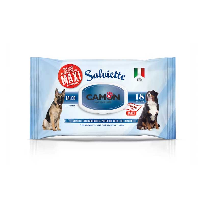 Toallitas Húmedas Talco Camon para Perros Grandes