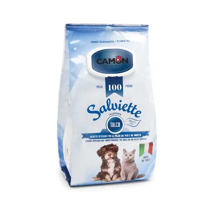 Toallitas humedas de "Talco" Camon - 100 Unidades