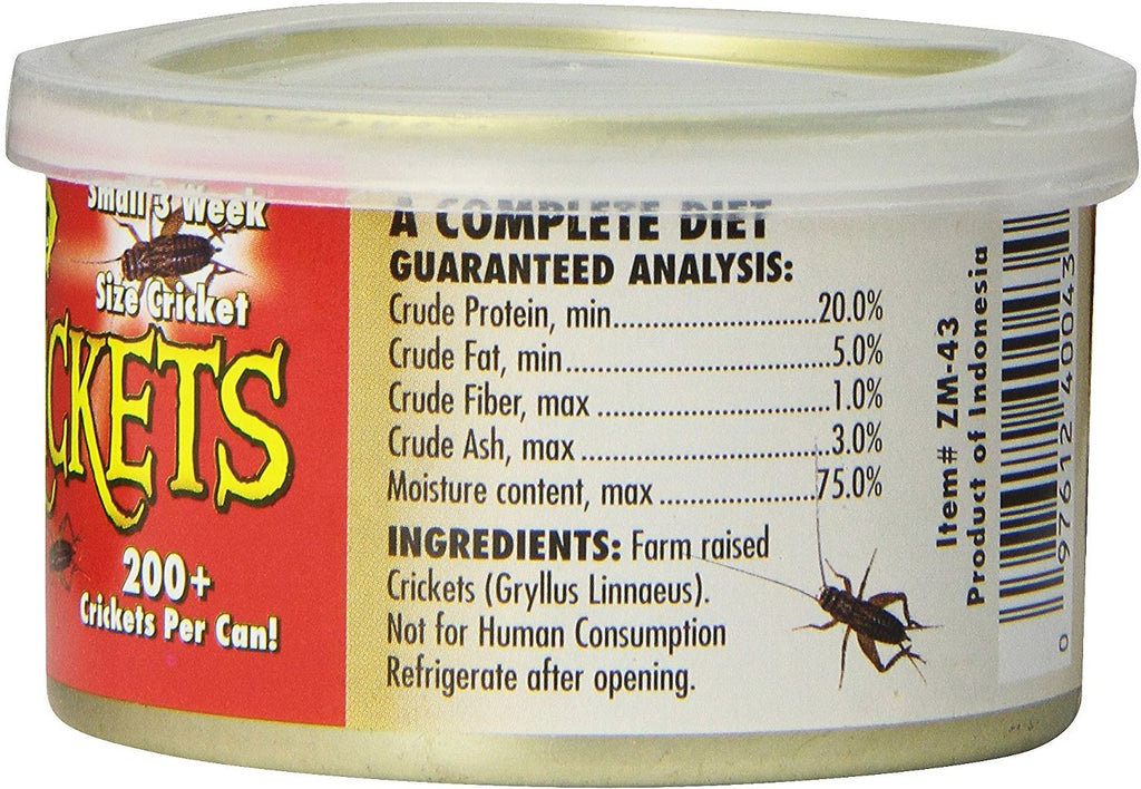 Mini Grillos en Lata "Can O' Mini Size Crickets"
