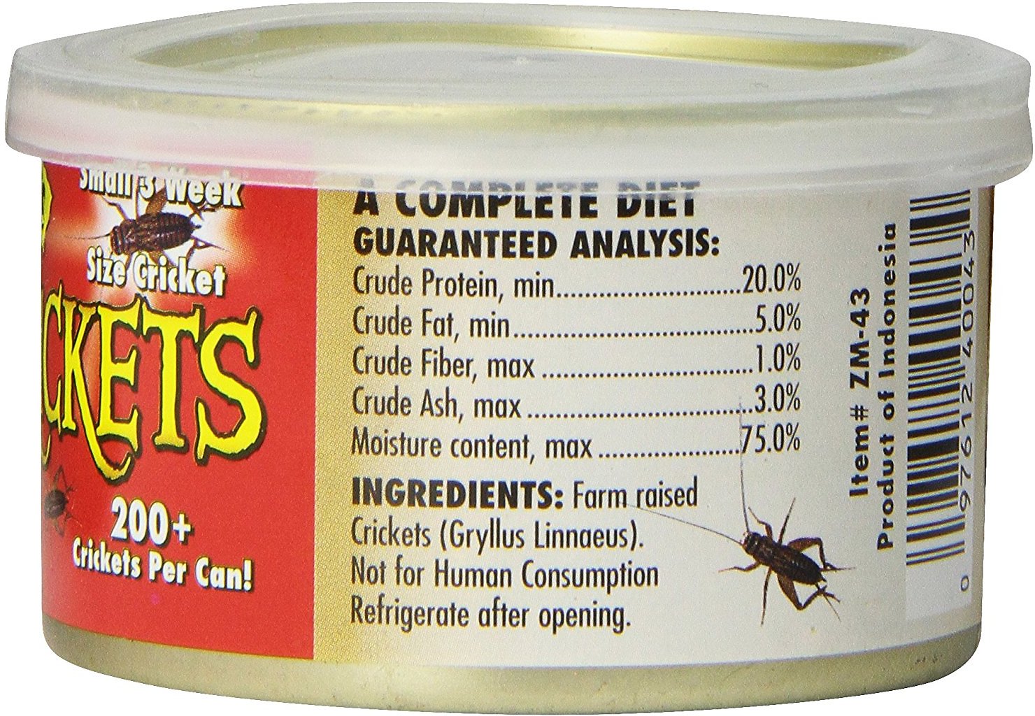 Mini Grillos en Lata "Can O' Mini Size Crickets"