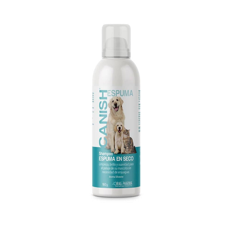 Canish Shampoo Espuma Seca para Perros y Gatos 160 ml