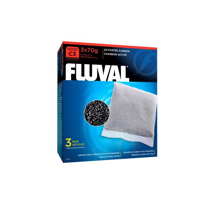 Carbón Activado para Filtro Mecánico Fluval C3