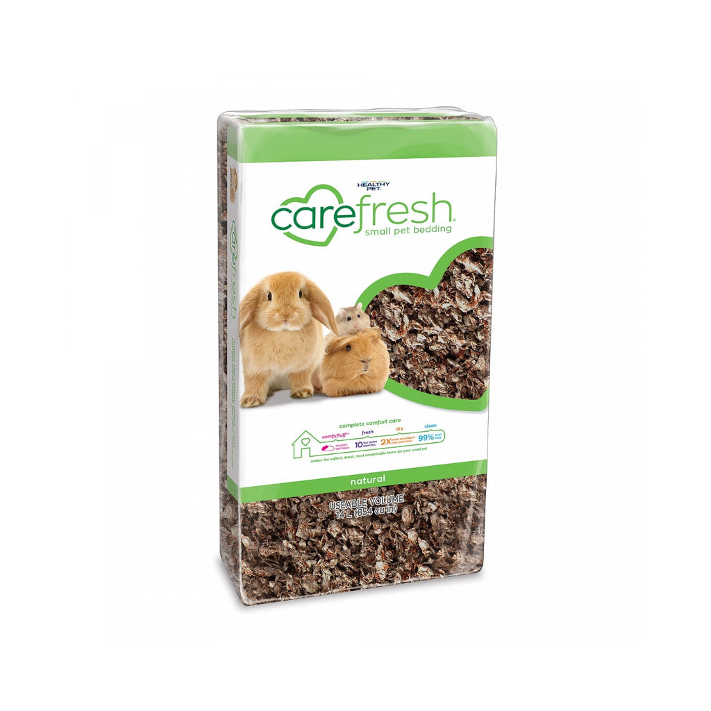Sustrato para Cama "carefresh" Natural Carefresh en paquete de 14 L, ideal para conejos, cobayas, hámsters y pequeños roedores.
