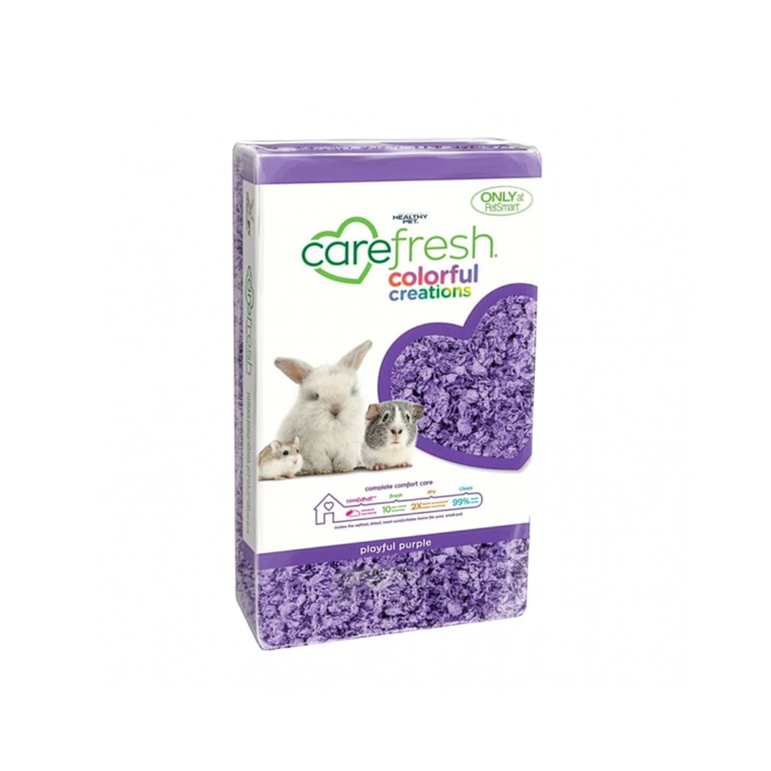 Sustrato para Cama "carefresh" Púrpura Carefresh, cama color morado para conejos, cobayas, hámsters y pequeños roedores.