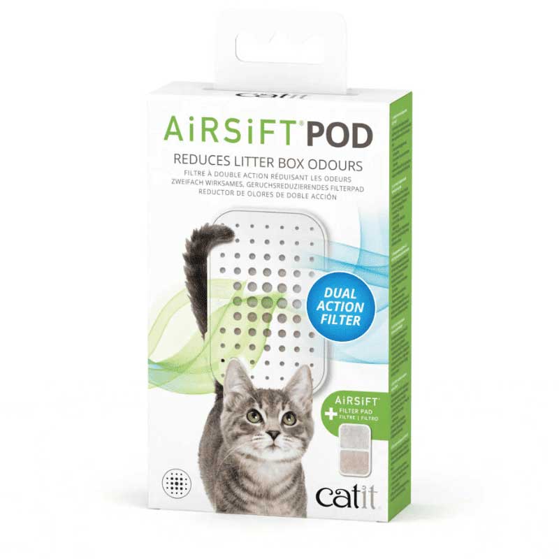 Catit Airsift Soporte y Filtro Purificador