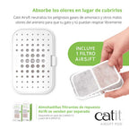 Catit Airsift Soporte y Filtro Purificador
