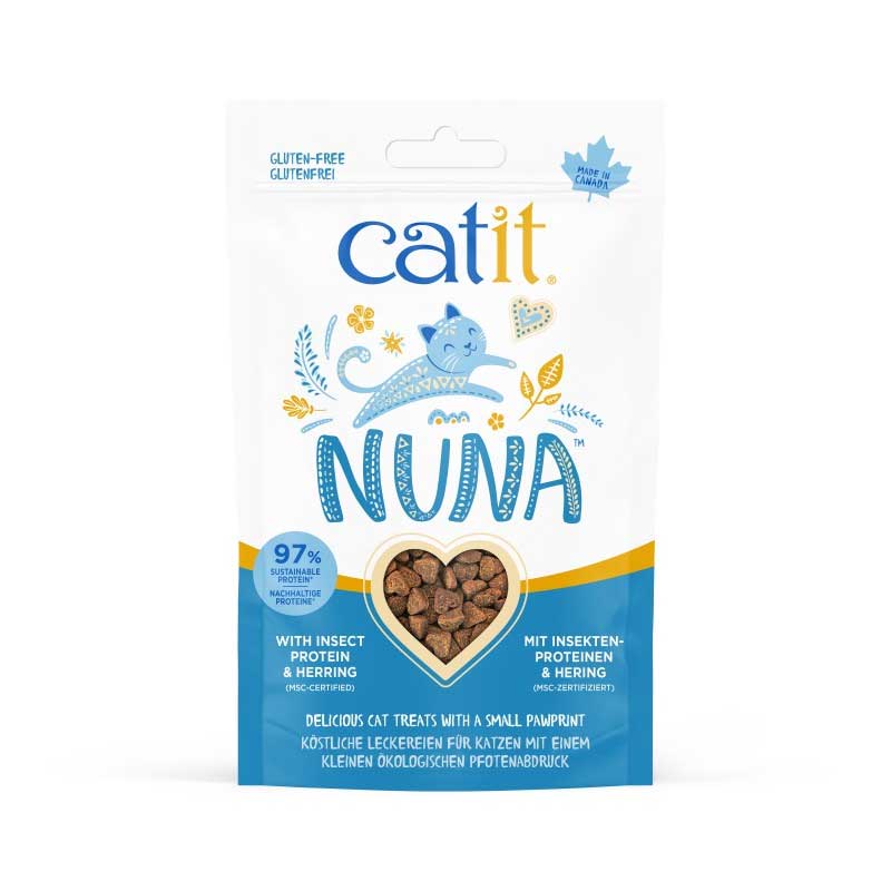 Snacks Catit Nuna Proteína de Insecto y Arenque