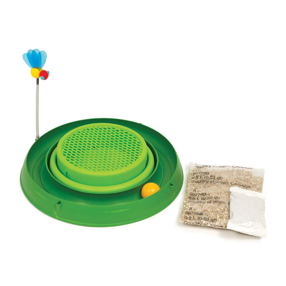 Circuito "Play" Pelota con Pasto para Gatos