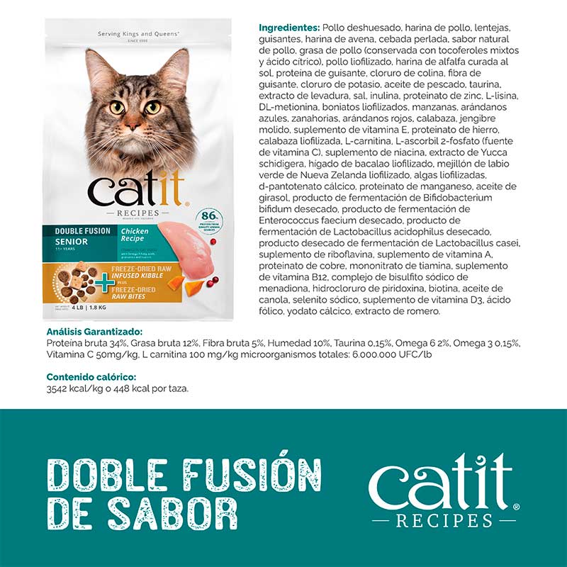 Catit Recipes Alimento para Gatos Senior
